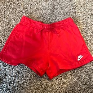 Nike, Women’s sweat shorts, red, size S